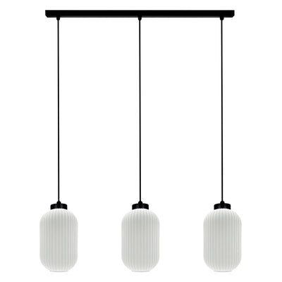 Kaja Vilar 3L linear suspension pendant lamp E27 H 93.0cm