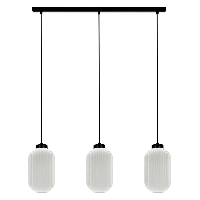 Kaja Vilar 3L linear suspension pendant lamp E27 H 93.0cm