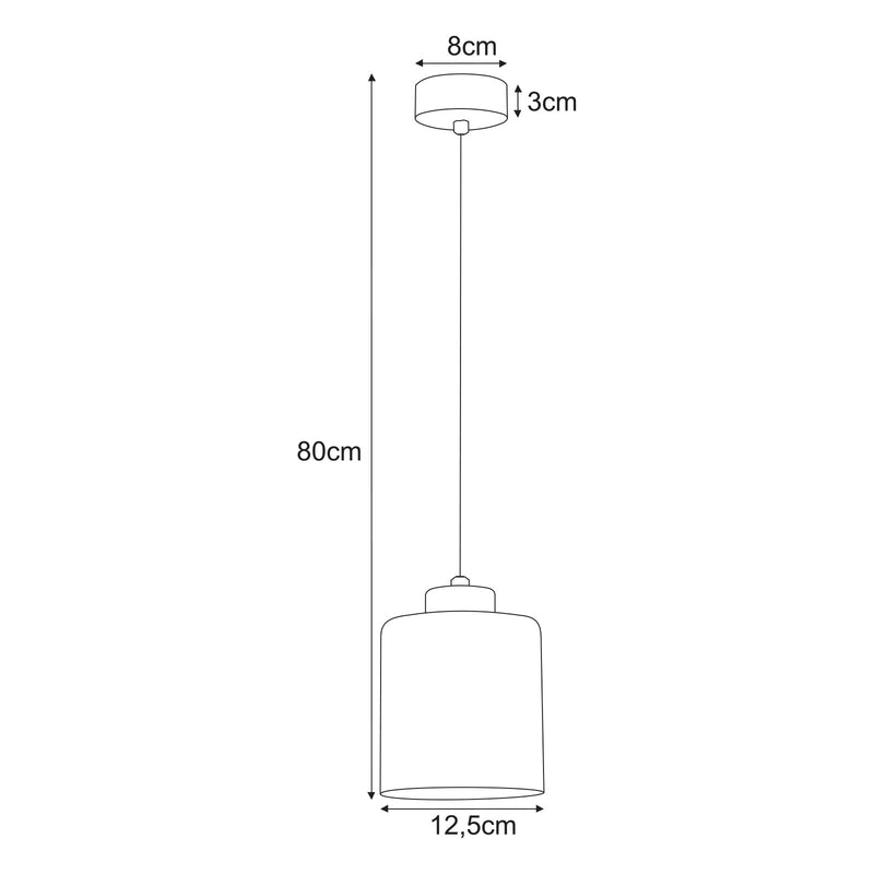 Kaja Vanes 1L pendant lamp E27 H 80.0cm