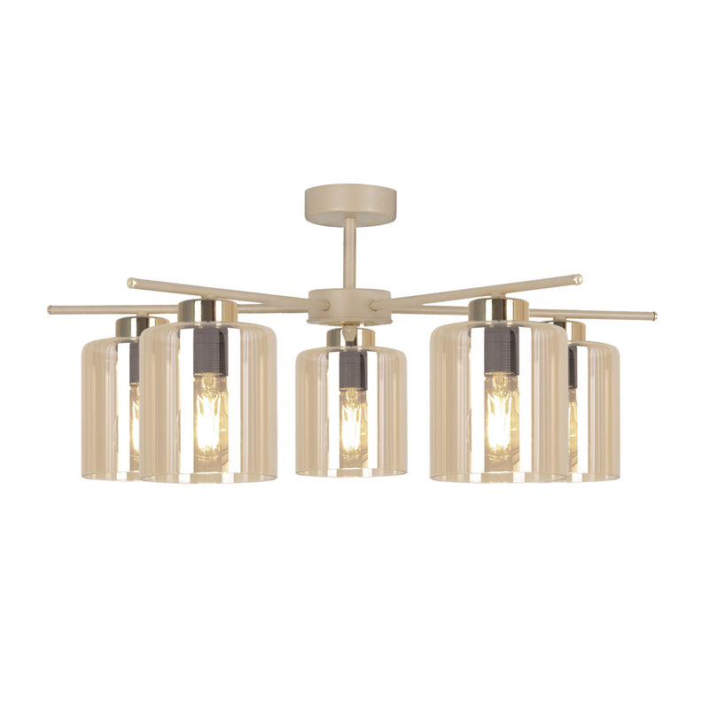 Kaja Vanes 5L ceiling lamp E27 H 29.0cm