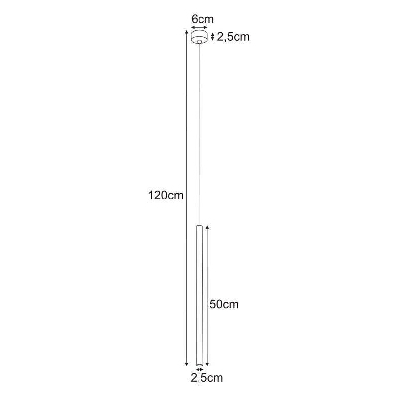 Kaja Suno 1L ceiling pendant spot G9 H 120.0cm