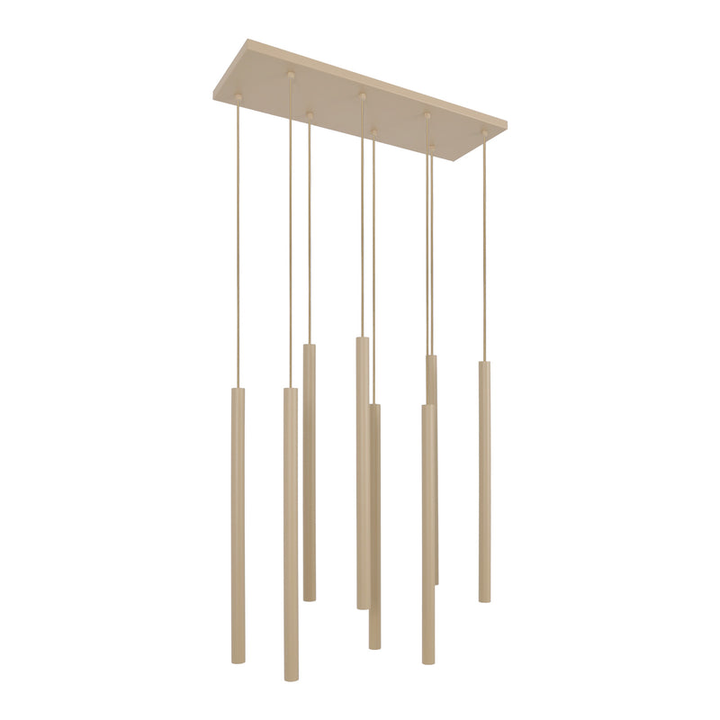 Kaja Suno 8L linear suspension pendant lamp G9 H 120.0cm