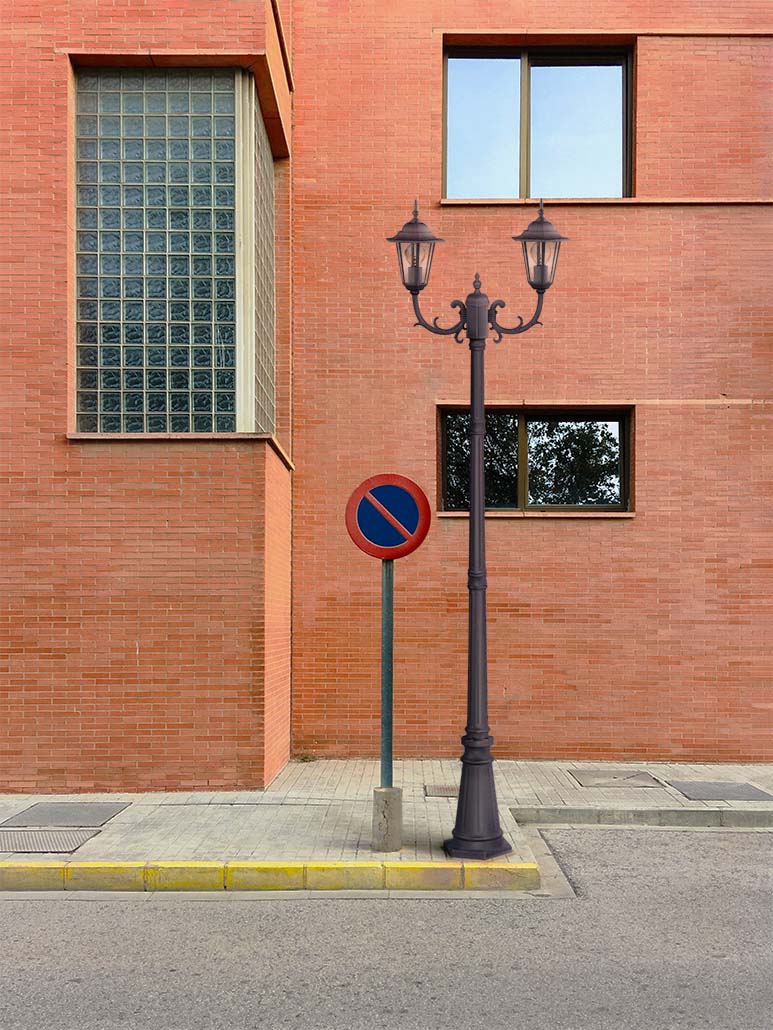 Kaja Standard 2L street light E27 H 233.0cm