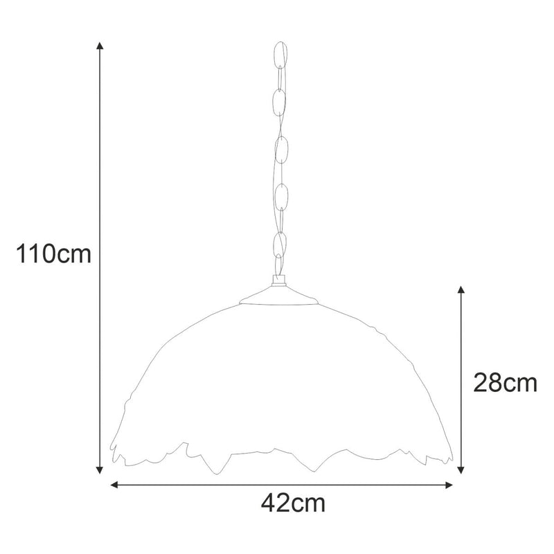 Kaja Farina 1L pendant lamp E27 H 110.0cm