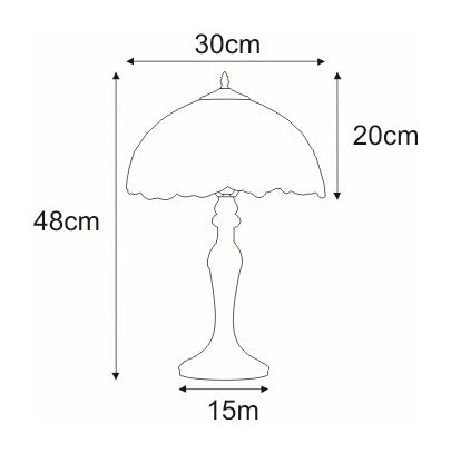 Kaja Witra? 1L tiffany table lamp E27 H 48.0cm