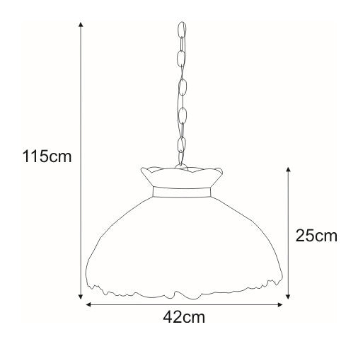 Kaja Fruit 1L pendant lamp E27 H 115.0cm