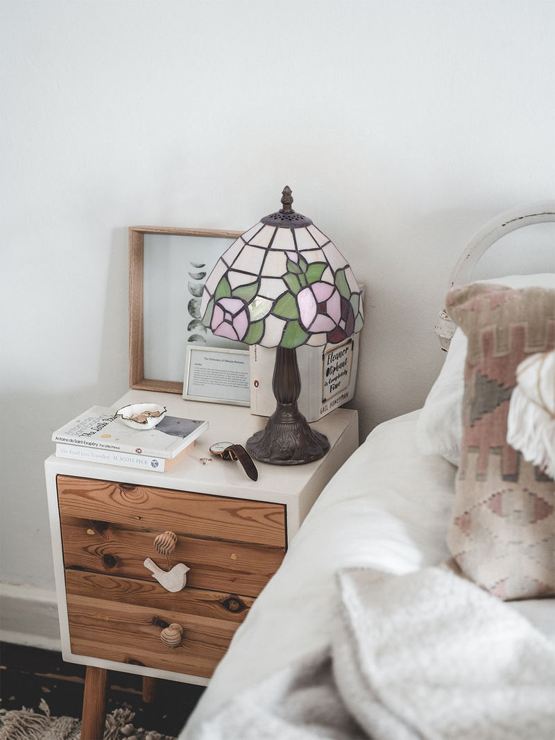 Kaja Teco 1L tiffany table lamp E14 H 36.0cm