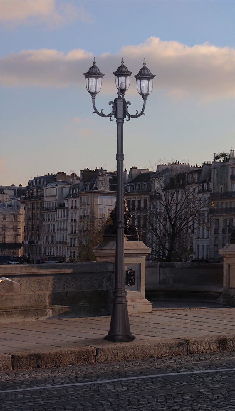 Kaja Vasco 3L street light E27 H 235.0cm