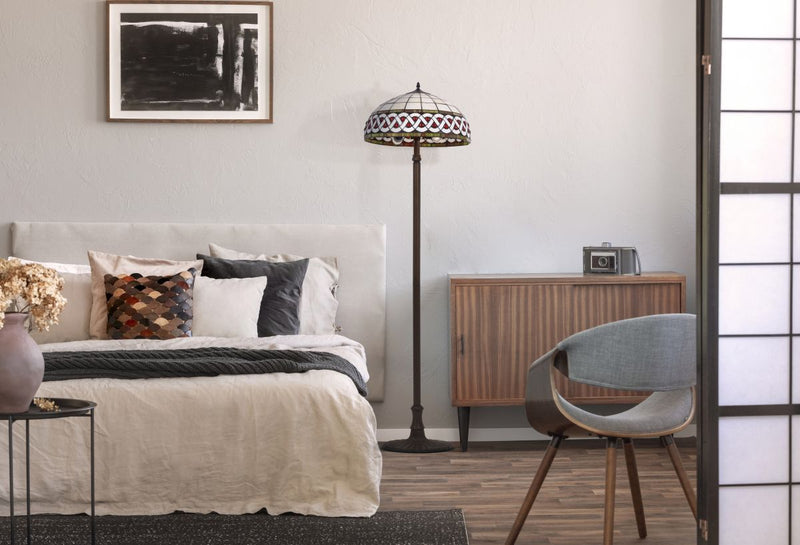 Kaja Tifany 2L floor lamp E27 H 157.0cm