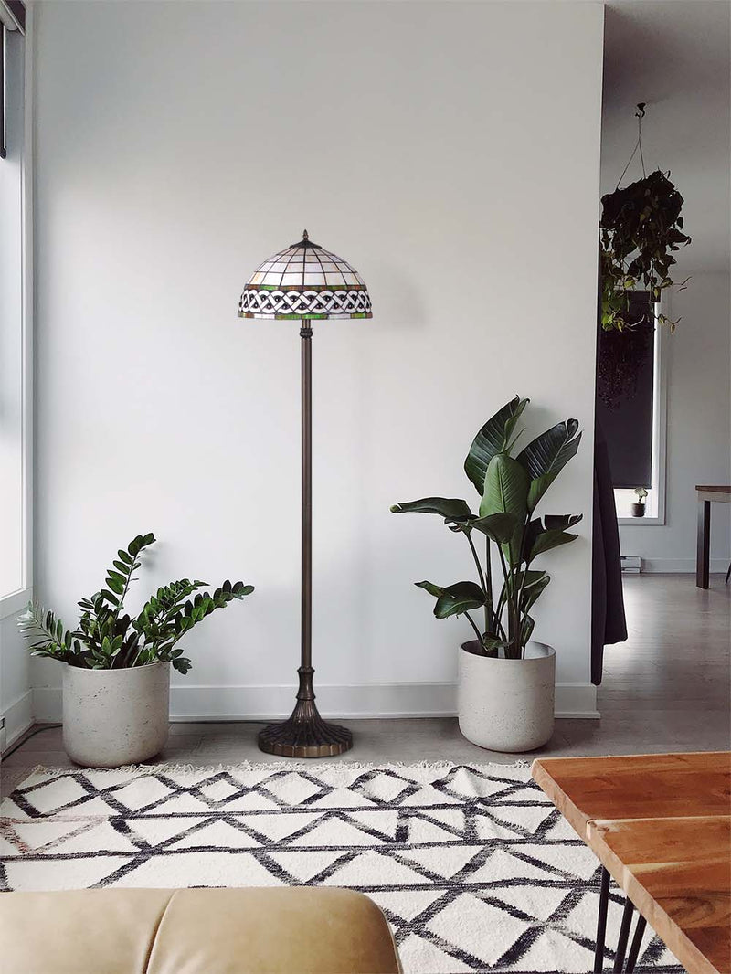 Kaja Tifany 2L floor lamp E27 H 157.0cm