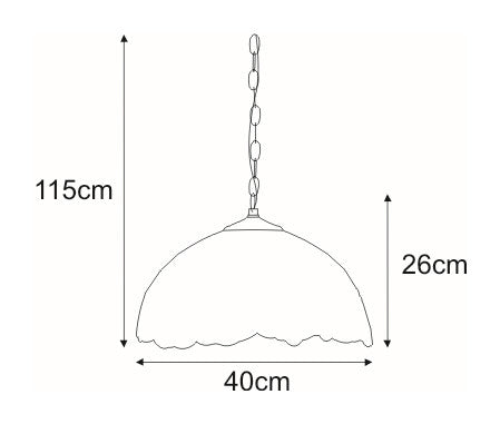 Kaja Witra? 1L pendant lamp E27 H 115.0cm