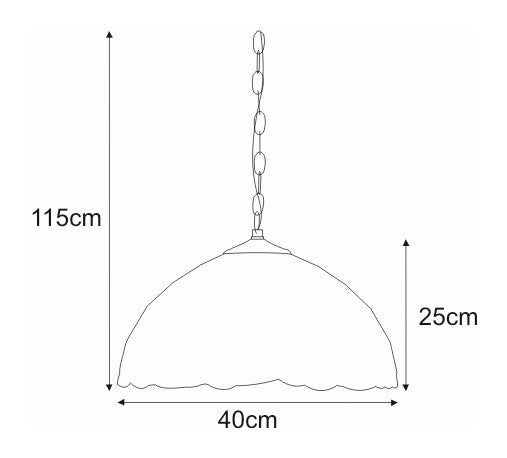 Kaja Papi 1L pendant lamp E27 H 115.0cm