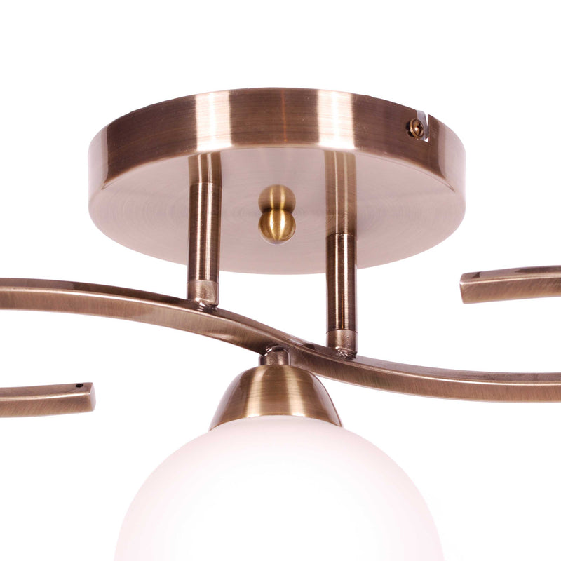 Kaja Lara 3L ceiling lamp E27 H 23.0cm