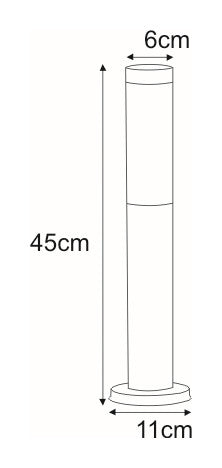 Kaja Anica 1L garden lantern E27 H 45.0cm