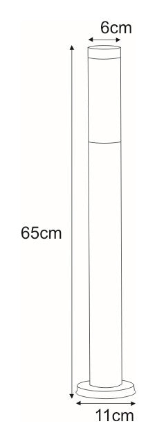 Kaja Anica 1L garden lantern E27 H 65.0cm