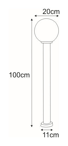 Kaja Ana 1L garden lantern E27 H 100.0cm