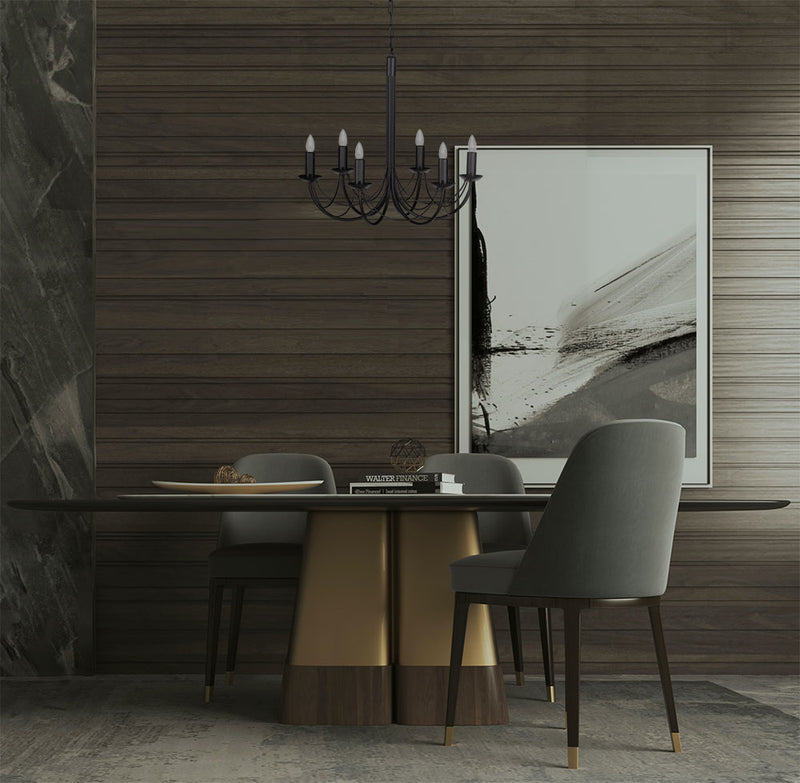 Kaja Perseo 6L chandelier E14 H 120.0cm