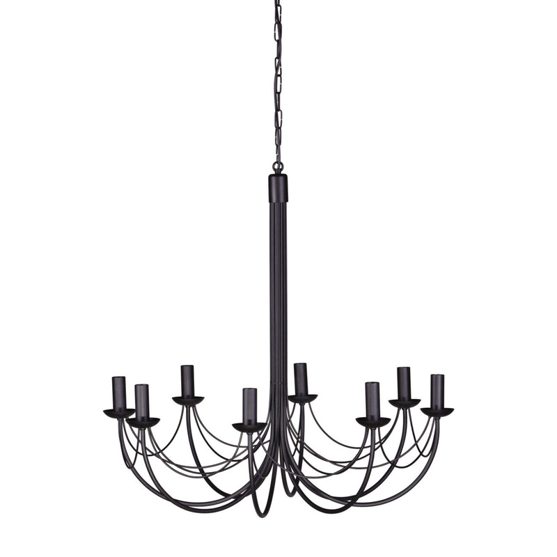 Kaja Perseo 8L chandelier E14 H 140.0cm
