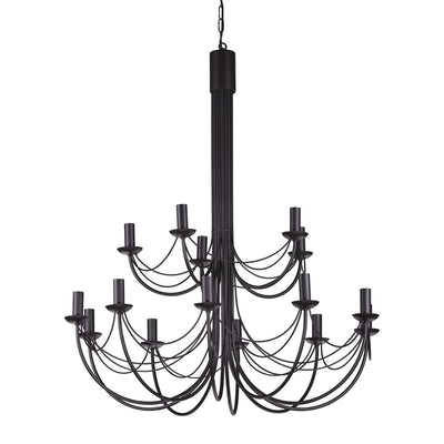 Kaja Perseo 15L chandelier E14 H 160.0cm