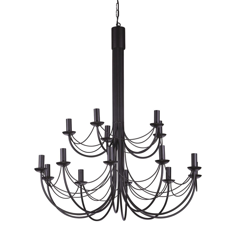 Kaja Perseo 15L chandelier E14 H 160.0cm