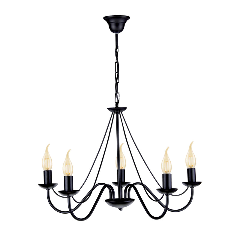 Kaja Bartez 5L chandelier E14 H 75.0cm