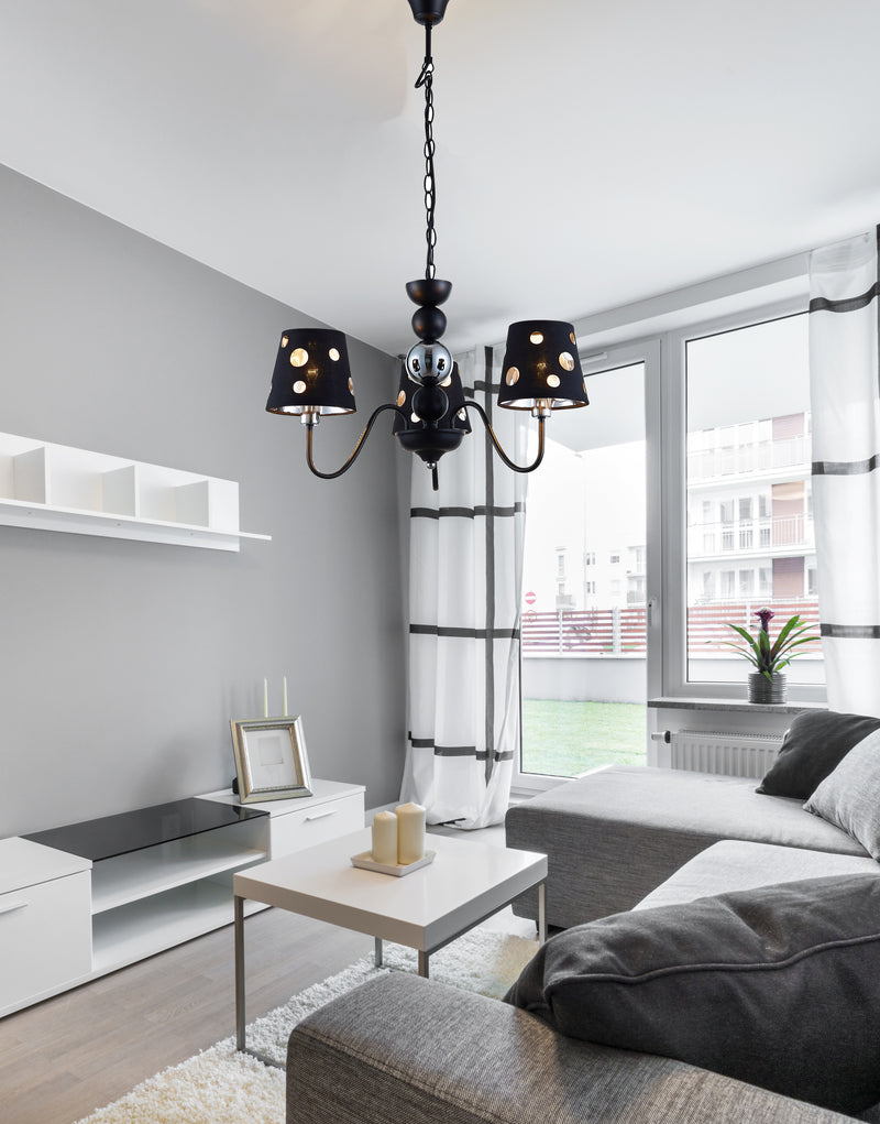 Candellux Batley 3L chandelier E14 H 40cm