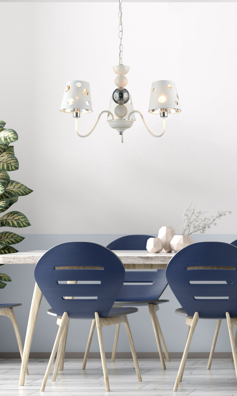 Candellux Batley 3L chandelier E14 H 40cm