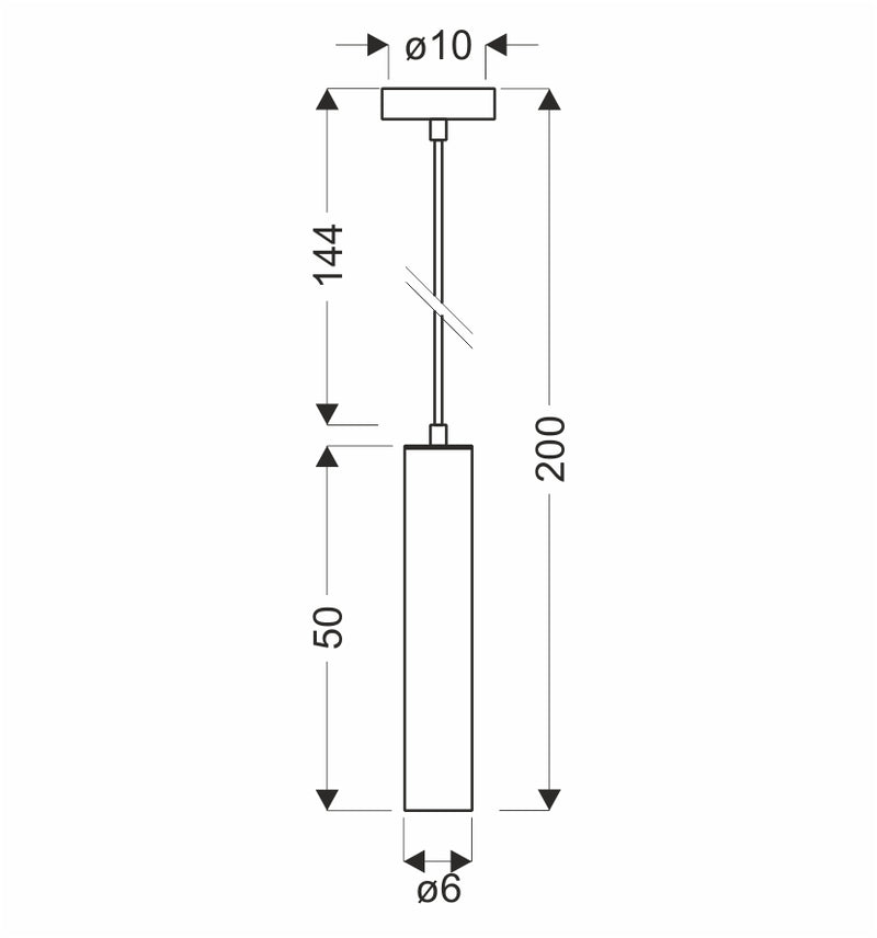 Candellux Austin 1L ceiling pendant spots E27 H 30-50cm