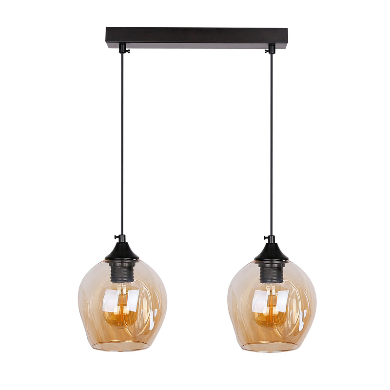 Candellux Aspa 2L linear suspension pendant lamp E27 H 100cm