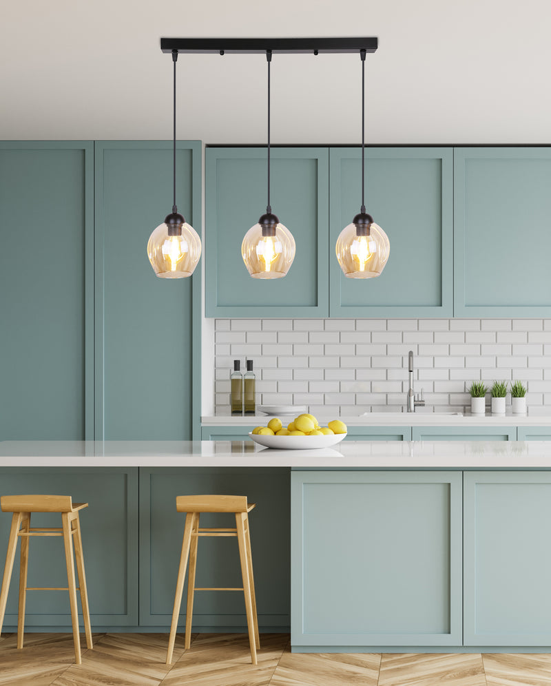 Candellux Aspa 3L linear suspension pendant lamp E27 W 70cm