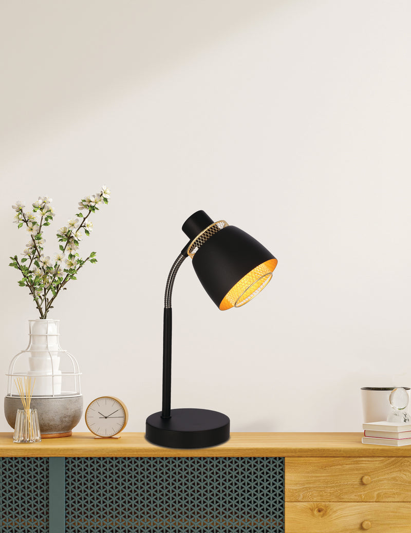 Candellux Aleksandria 1L reading table lamp E14 H 34cm