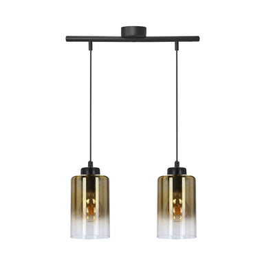 Candellux Aspra 2L linear suspension pendant lamp E27 H 125cm