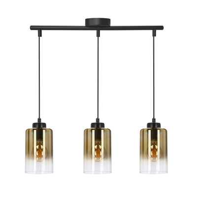 Candellux Aspra 3L linear suspension pendant lamp E27 H 115cm