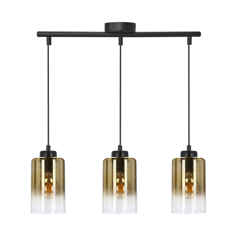 Candellux Aspra 3L linear suspension pendant lamp E27 H 115cm