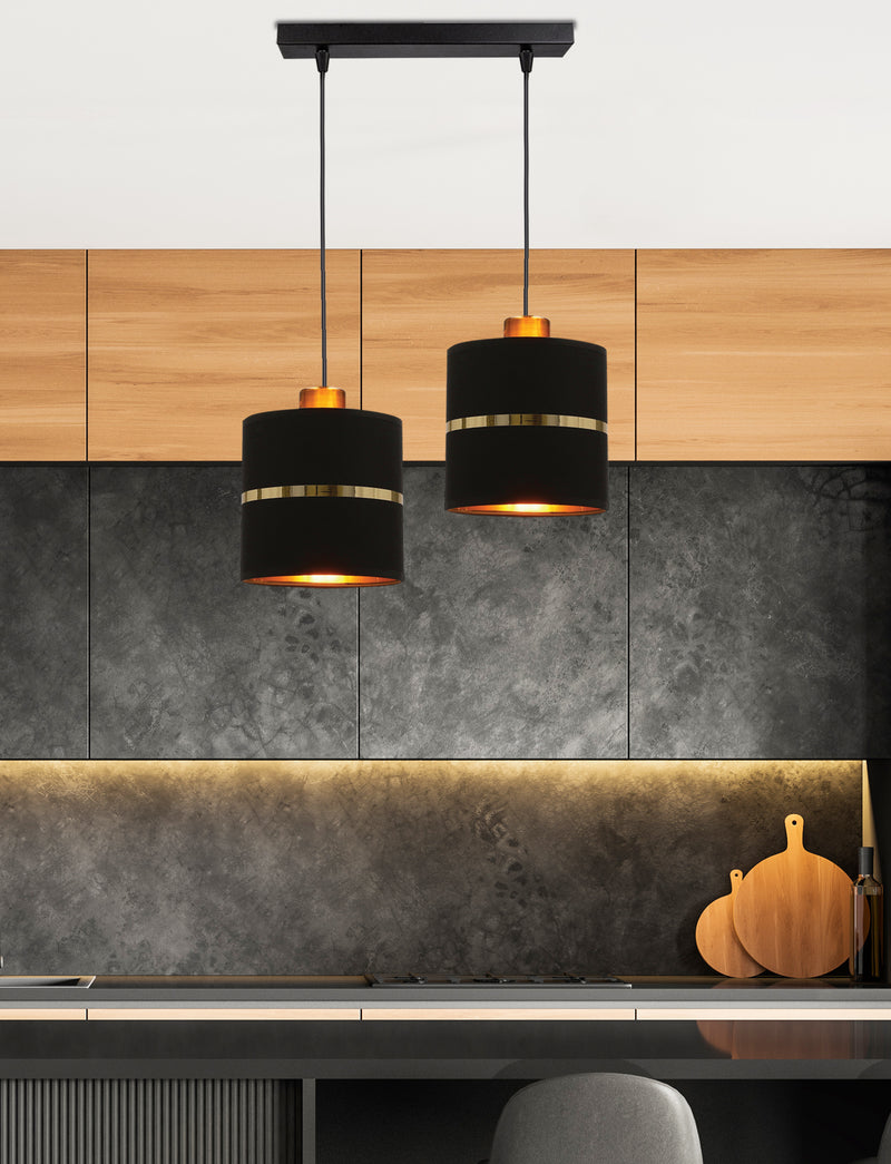 Candellux Assam 2L linear suspension pendant lamp E27 W 48cm