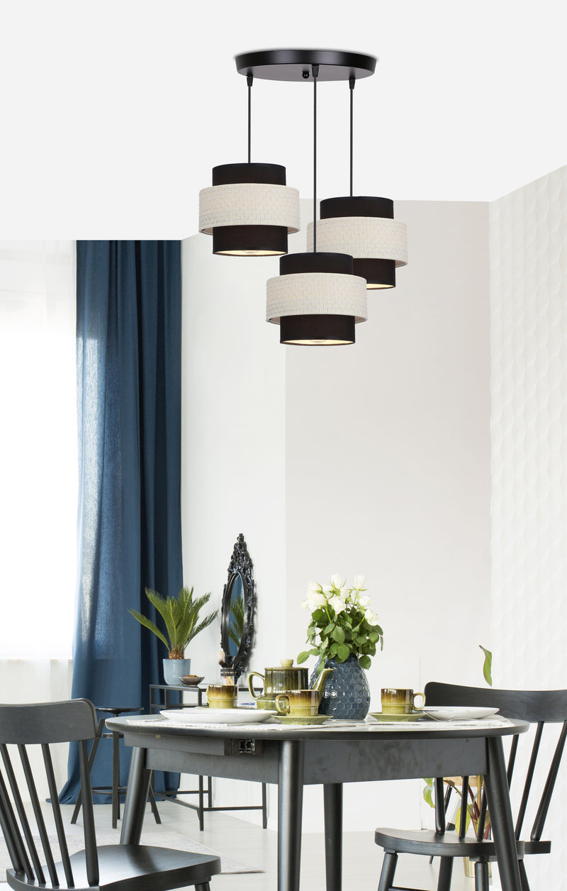 Candellux Benta 3L pendant lamp E27 D 45cm