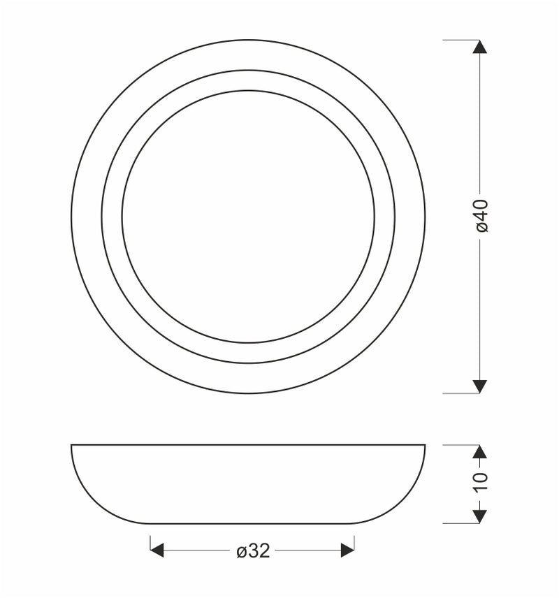 Candellux Abruzzo flush mount ceiling lamp D 40cm