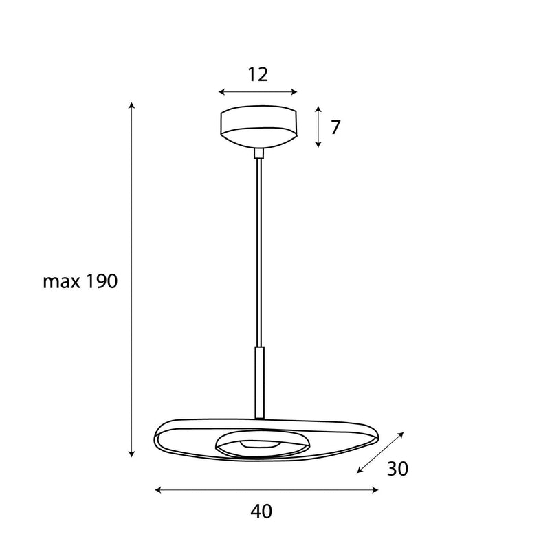 Maxlight Deux 1L pendant lamp LED