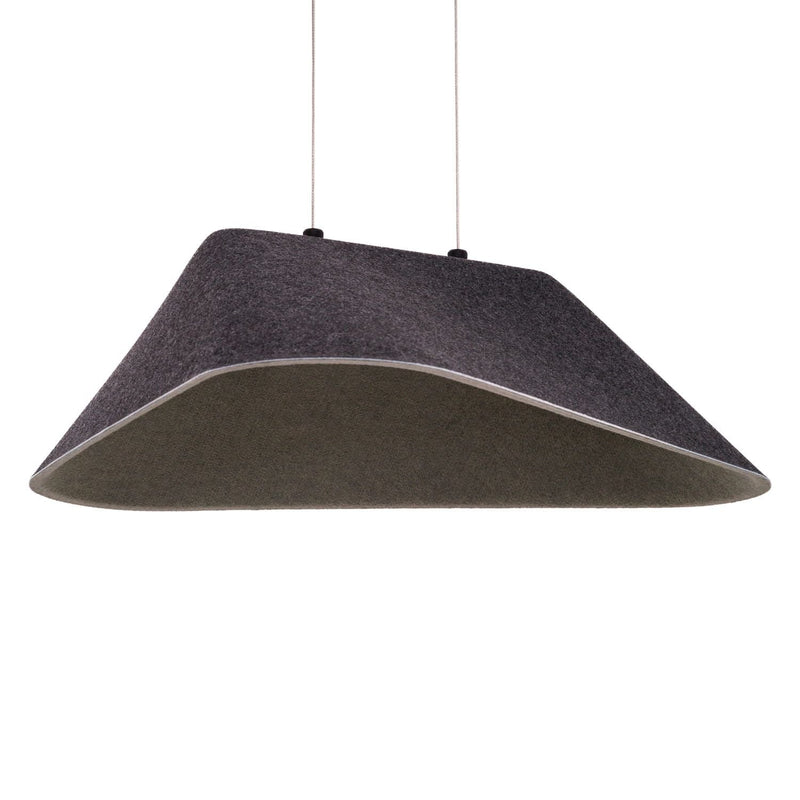 Maxlight Carbon 1L pendant lamp LED, black L 55cm