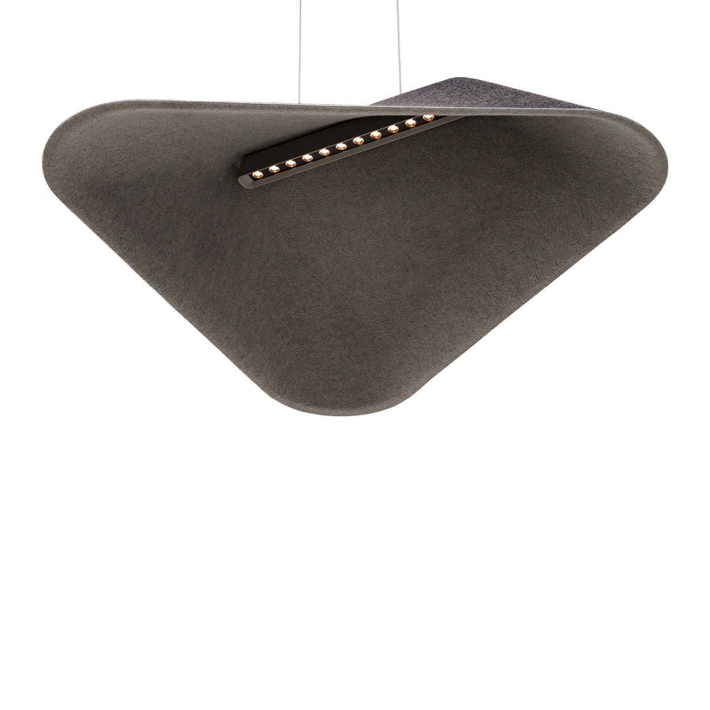 Maxlight Carbon 1L pendant lamp LED, black L 55cm