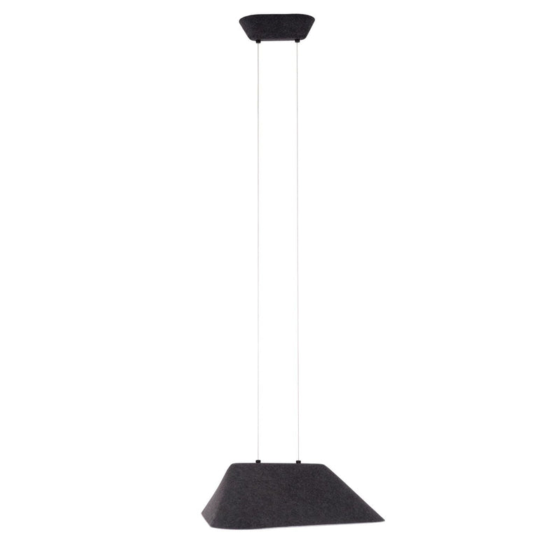 Maxlight Carbon 1L pendant lamp LED, black L 55cm