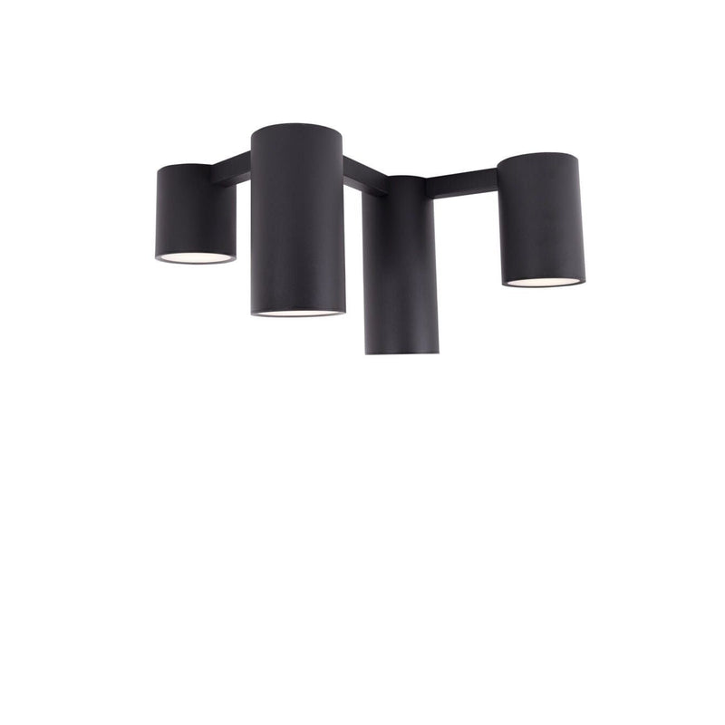 Maxlight Laxer 4L flush mount ceiling lamp black