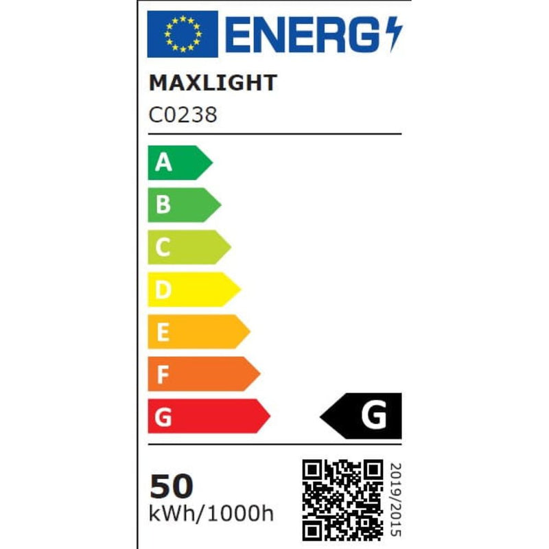 Maxlight Lotto 1L Unterputz-Deckenleuchte D 48cm