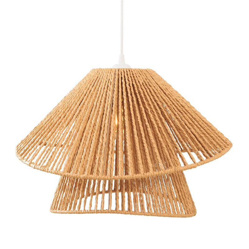 Maxlight Amalfi 1L pendant lamp natural, 2 shades 