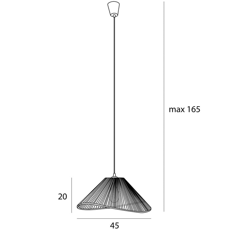 Maxlight Amalfi 1L pendant lamp D 45cm