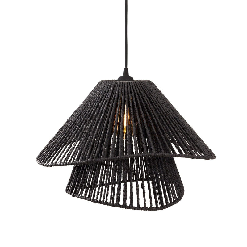 Maxlight Amalfi 1L pendant lamp black, 2 shades 