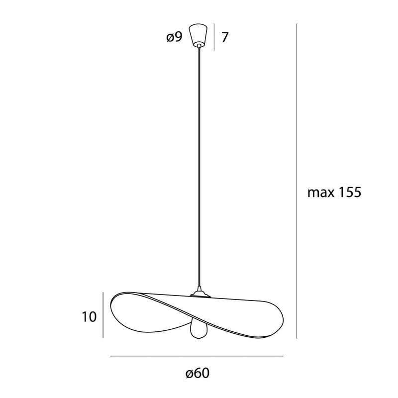 Maxlight Nap 1L pendant lamp D 60cm