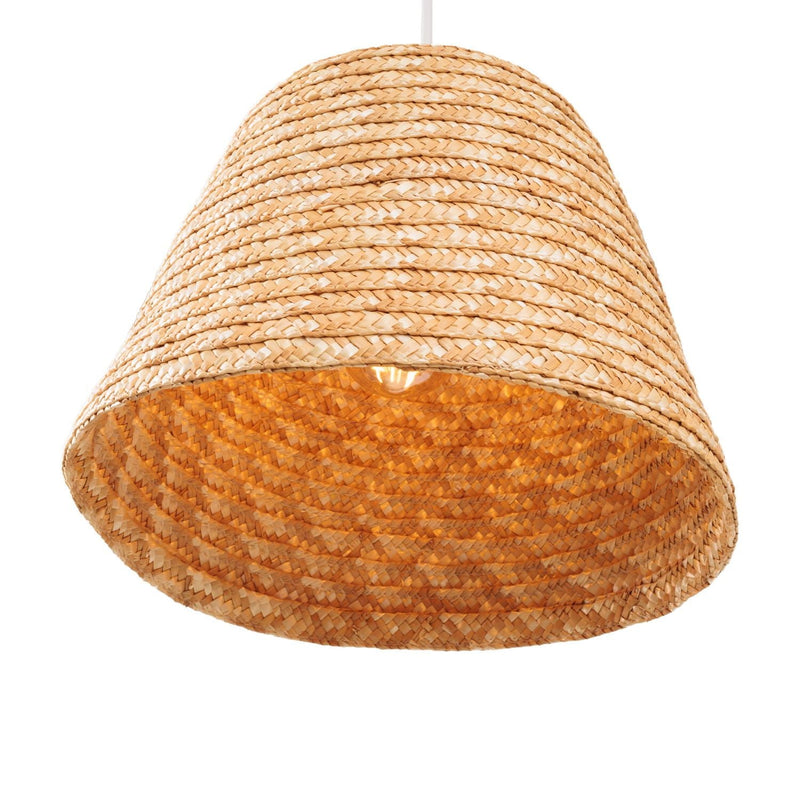 Maxlight Pot 1L pendant lamp natural rattan D 30cm