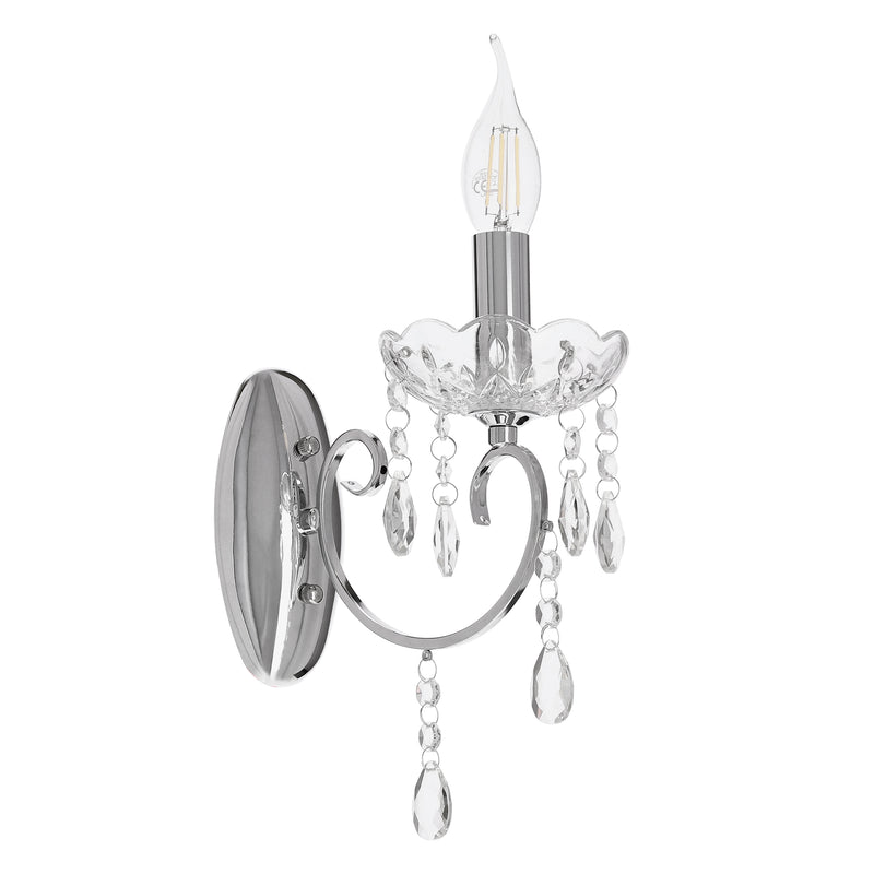 Candellux Aurora 1L wall sconce lamp E14 H 25cm