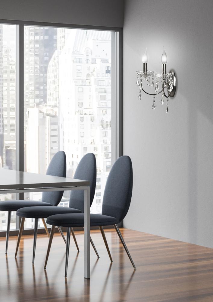 Candellux Aurora 2L wall sconce lamp E14 H 25cm